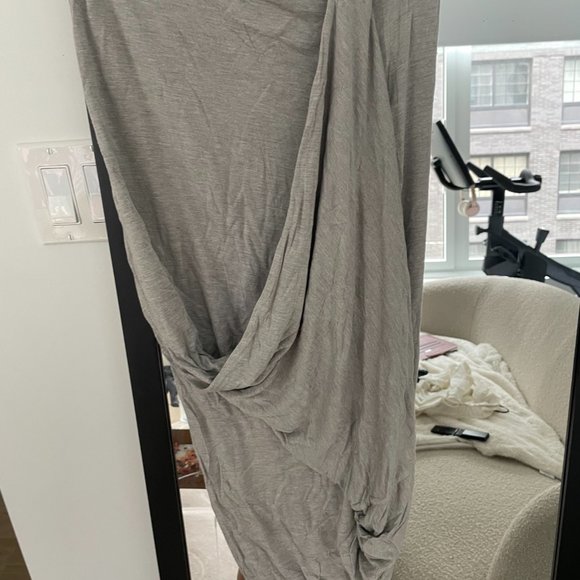 All Saints Asymmetrical Grey Skirt  Size 2 - Picture 3 of 4
